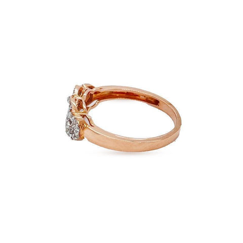 10K Rose Gold 0.25TDW Infinity Diamond Ring