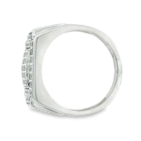 10K White Gold 1.00TDW Men's Diamond Ring