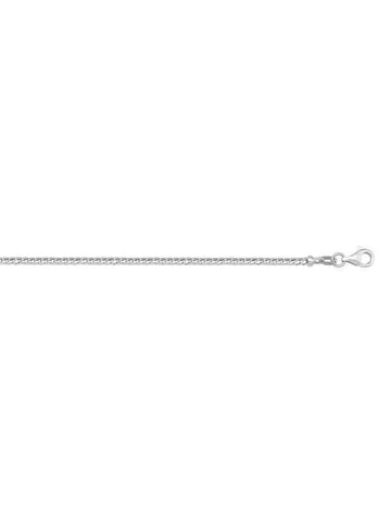 14K, 18K White Gold Franco 1.0 mm Italian Chain