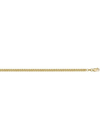 10K Yellow Gold Curb Link 1.4 mm Light Plated Italian Chain