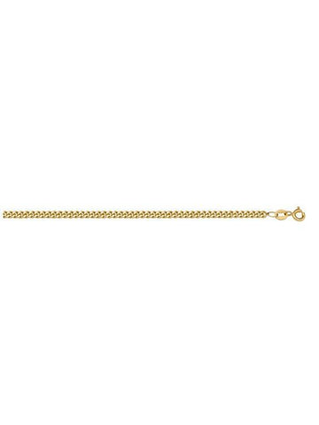 10K, 14K, 18K Yellow Gold Curb Link 1.2 mm Italian Chain