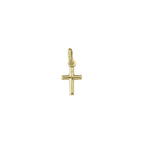 10k, 14k, 18k Yellow Gold Religious Classic Italian Cross Pendant