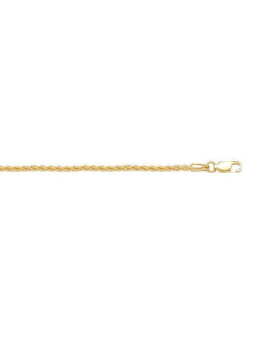 10K, 14K, 18K Yellow Gold Round Wheat 1.3 mm Italian Chain