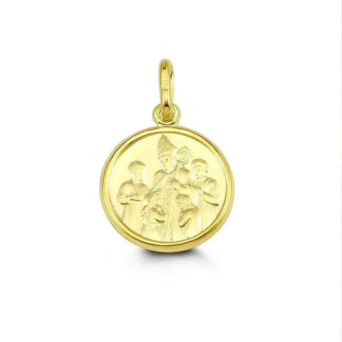 10, 14, 18 Karat Yellow Gold Small Solid Confirmation Medalion