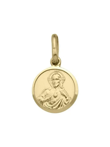 10, 18 Karat Yellow Gold Solid Scapular Medalion