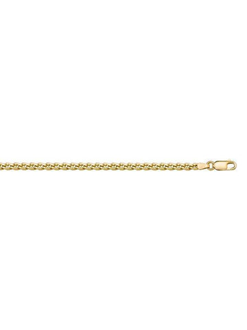 14K, 18K Yellow Gold Solid L.F Link 2.6 mm Italian Chain