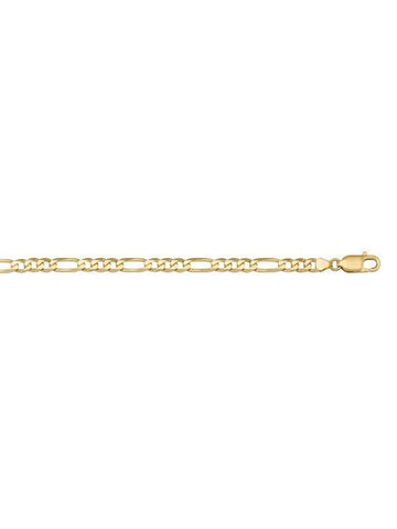10K, 14K, 18K Yellow Gold Figaro Link 5.1 mm Italian Chain