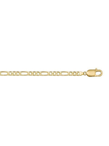 10K, 14K, 18K Yellow Gold Figaro Link 5.7 mm Italian Chain