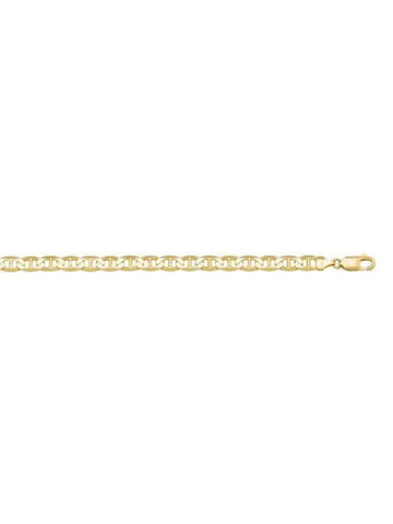 10K, 14K, 18K Yellow Gold Flat Anchor 3.8 mm Italian Bracelet