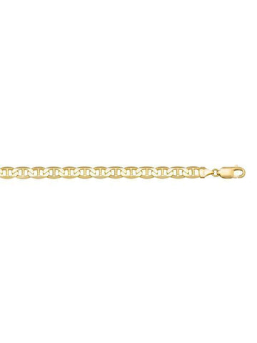 10K, 14K, 18K Yellow Gold Flat Anchor 4.6 mm Italian Chain