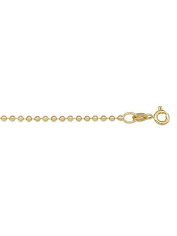 14K, 18K Yellow Gold Bead 1.8 mm Italian Chain