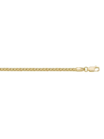 14, 18K Yellow Gold PopCorn 1.8 mm Italian Chain