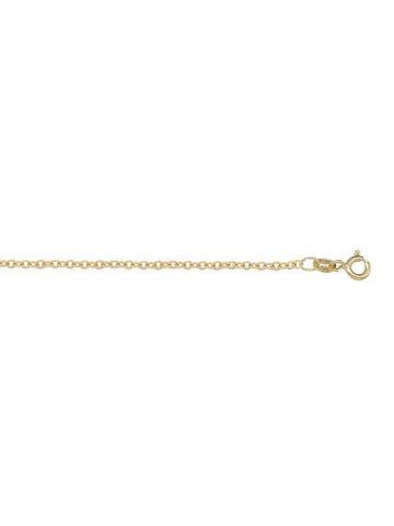 10K Yellow Gold Open Cable 1.5 mm Light Plated Italian Chain