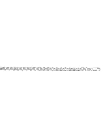 10K, 14K, 18K White Gold Hollow Rolo 3.8 mm Italian Chain