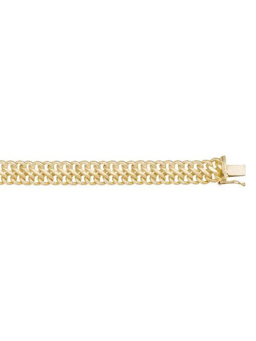 14, 18 Karat Yellow Gold Saduza 7.0 mm Italian Bracelet
