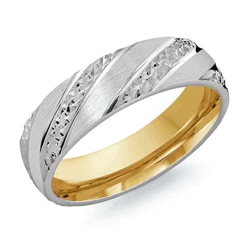 10, 14, 18 Karat 6mm Solid Gold High Polish Rounded Lux Band