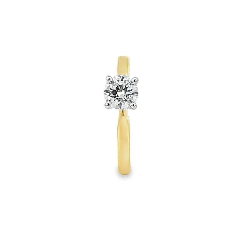 14K Yellow Gold 0.50CT Lab Grown Diamond Engagement Ring