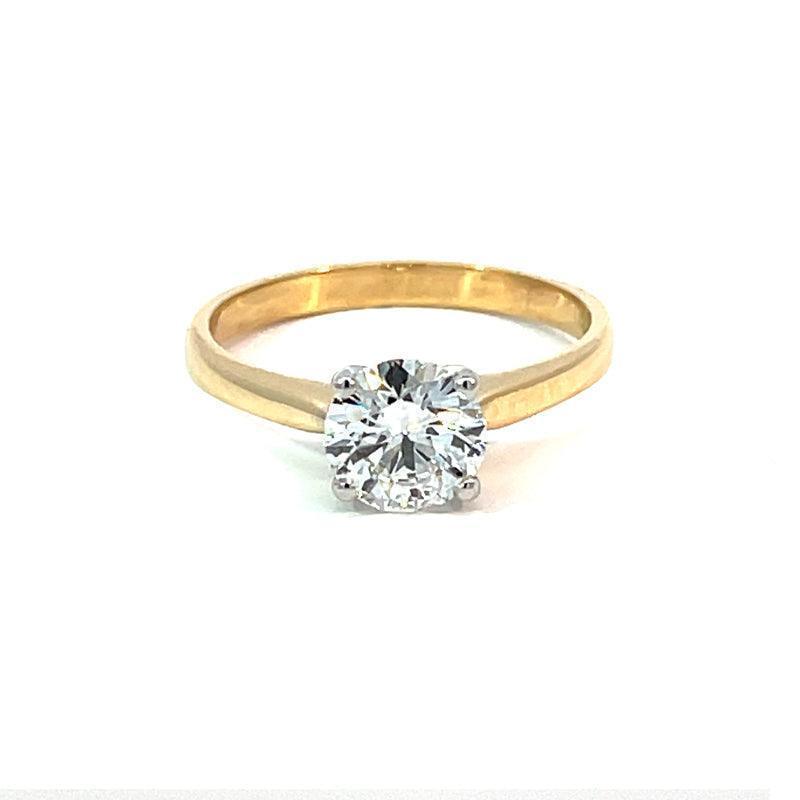 14K Yellow Gold 1.01CT Lab Grown Diamond Engagement Ring