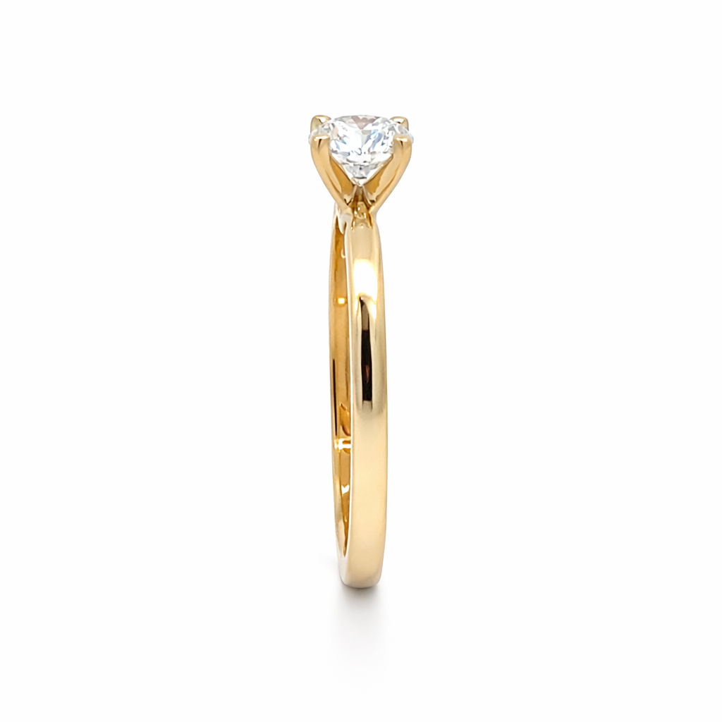 1.06CT Lab Grown Diamond Solitaire Ring in 14K Yellow Gold