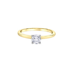 10K Yellow Gold 0.50CT Canadian Diamond Solitaire Ring