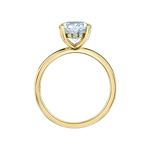 2.57TDW Lab Grown Diamond 14K Yellow Gold Oval Ring