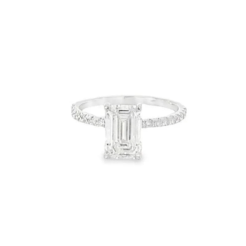 14K White Gold 2.23TDW Lab Grown Diamond Engagement Ring