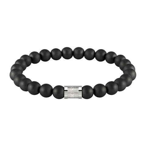 Hugo Boss Jewellery Men's Onyx Beads Bracelet 1580042M
