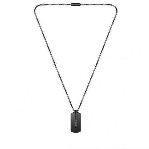 Hugo Boss Jewellery Men's Orlado Black Pendant 1580356
