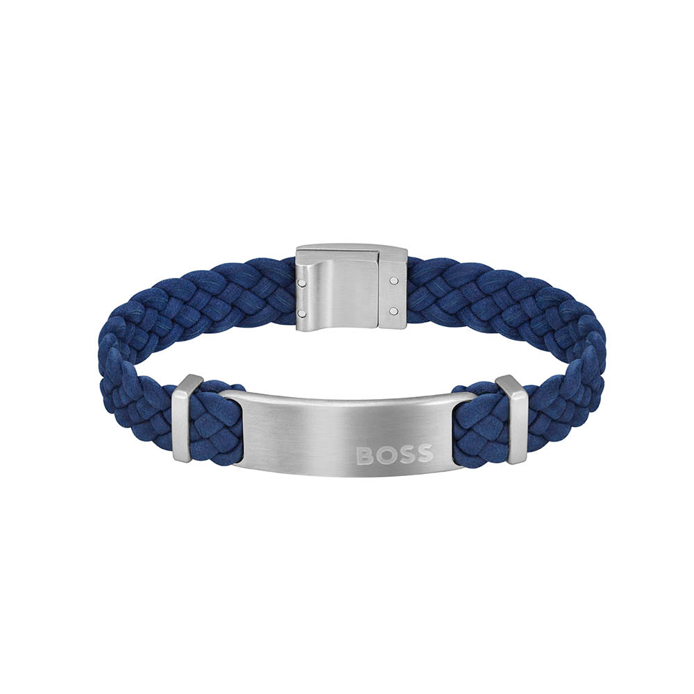BOSS Montre Analogique À Quartz Pour Homme Avec Bracelet En Cuir Marron Clair - 1513331 - Bleu BOSS Montre Analogique À Quartz Pour Homme Avec Bracelet En Cuir Marron Clair - 1513331 - Bleu