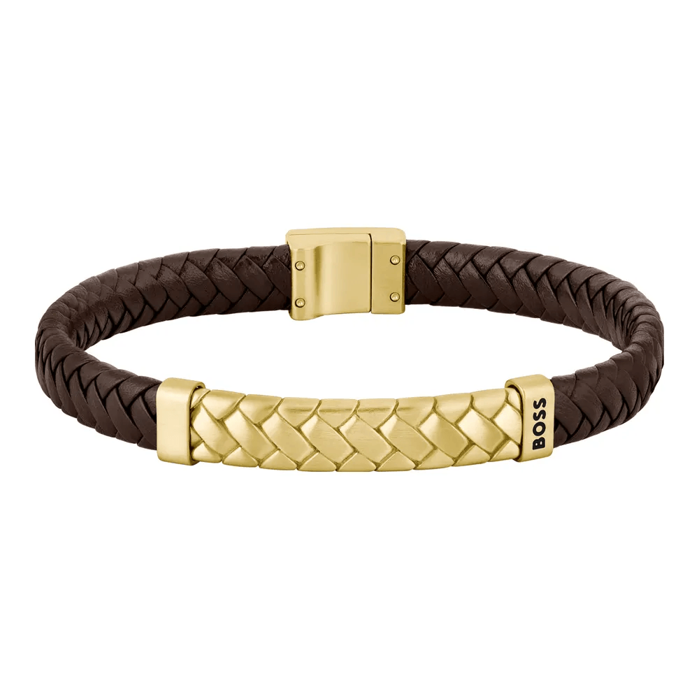 Hugo Boss Jewellery Men&#39;s Tailored Brown Bracelet 1580675M