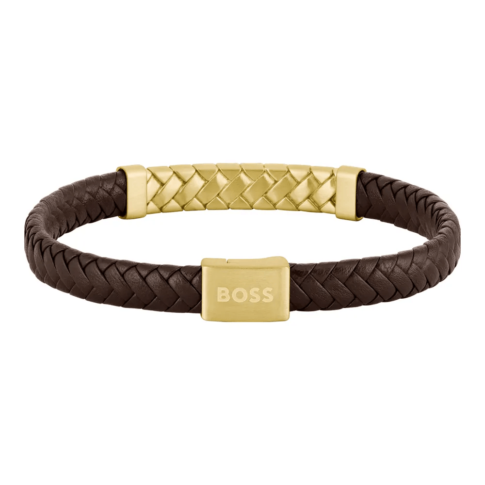 Hugo Boss Jewellery Men&#39;s Tailored Brown Bracelet 1580675M