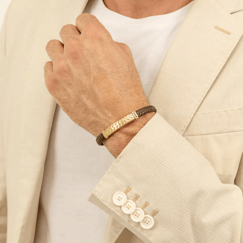 Hugo Boss Jewellery Men's Tailored Brown Bracelet 1580675M