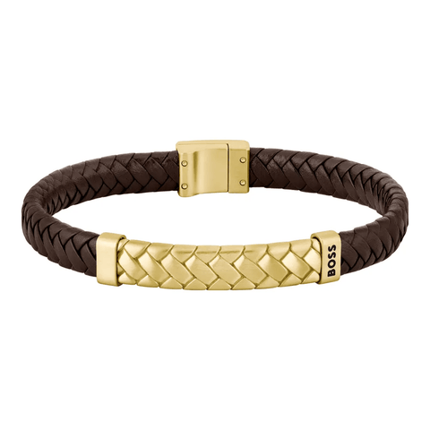Hugo Boss Jewellery Men's Tailored Brown Bracelet 1580675M