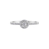10K White Gold 0.15TDW Diamond Illusion Set Ring