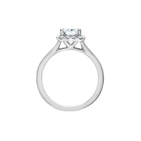 14K White Gold 1.77TDW Lab-Grown Radiant Cut Diamond Engagement Ring