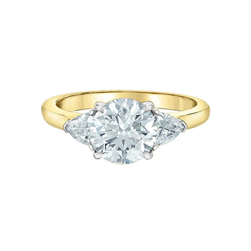 14K Yellow Gold 2.48TDW Lab-Grown Diamond Engagement Ring