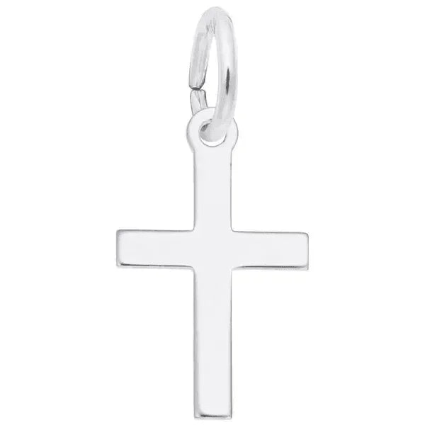 Sterling Silver Small Plain Cross Charm
