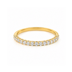 14K Yellow Gold 0.30TDW Lab Grown Diamond Band