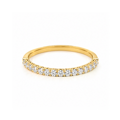 14K Yellow Gold 0.30TDW Lab Grown Diamond Band