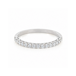 14K White Gold 0.30TDW Lab Grown Diamond Band