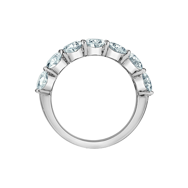 1.61ct Lab Grown Oval Diamond Band in White 14K Gold