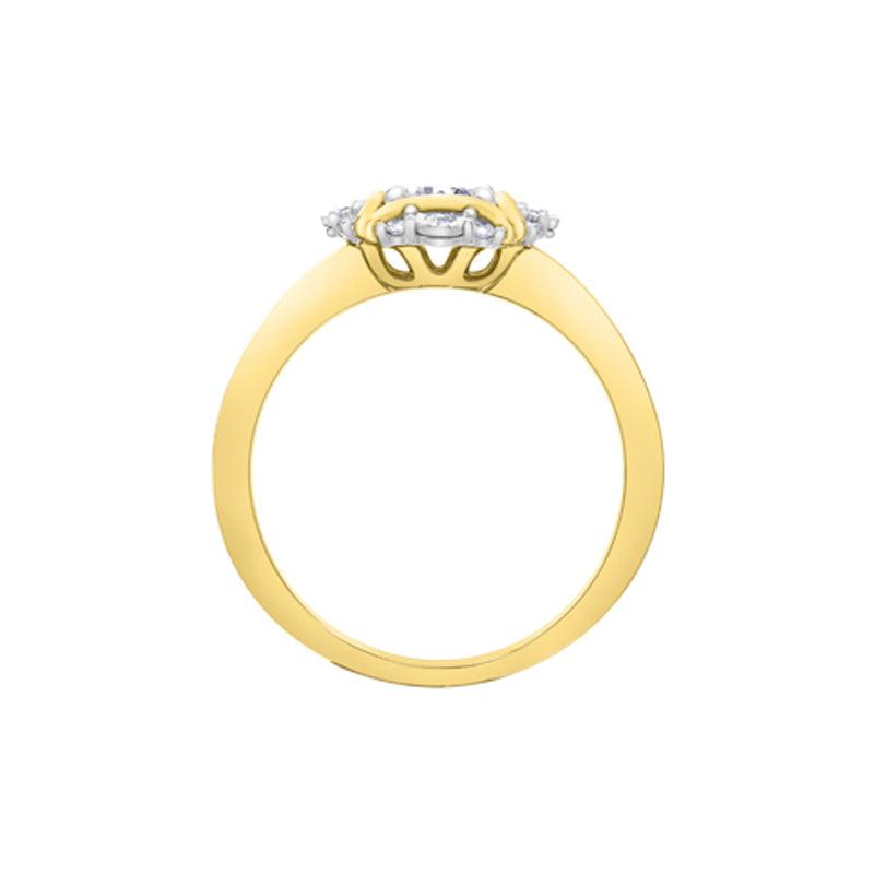 10K Yellow Gold 0.30TDW Diamond Engagement Ring