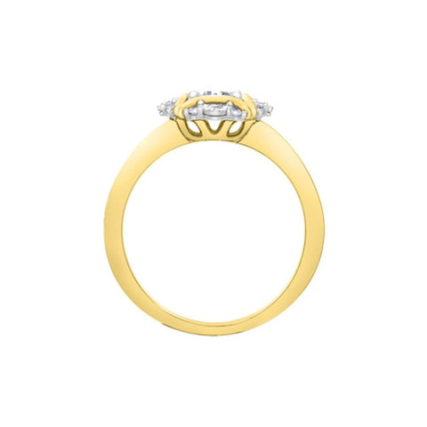 10K Yellow Gold 0.30TDW Diamond Engagement Ring