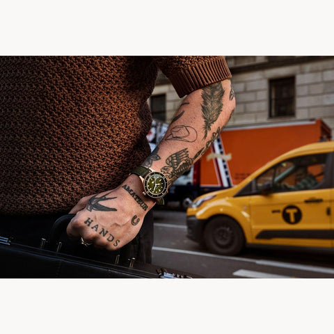 Bulova MIL SHIPS Automatic Mens Watch 98A324