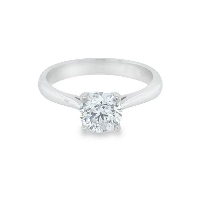 18K White Gold 1.10 Carat Canadian Diamond Solitaire Ring