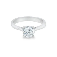 18K White Gold 1.10 Carat Canadian Diamond Solitaire Ring