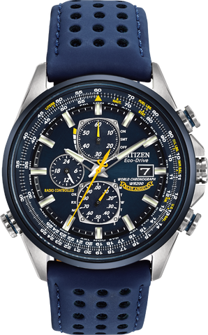 Citizen Eco Drive World Chronograph A-T Blue Angels Men's Watch AT8020-03L