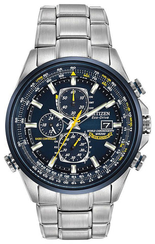 Citizen Eco Drive World Chronograph A-T Blue Angels Men's Watch AT8020-54L