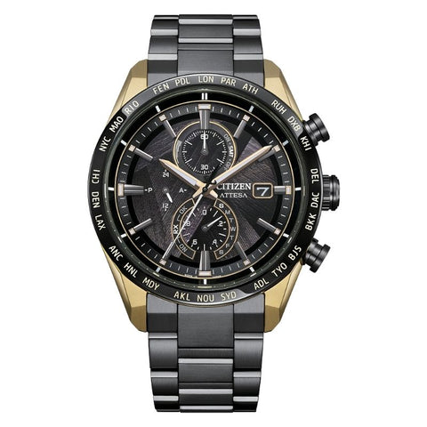 Citizen Attesa LIGHT in BLACK Limited Edition Eco-Drive Men's Watch AT8384-58E