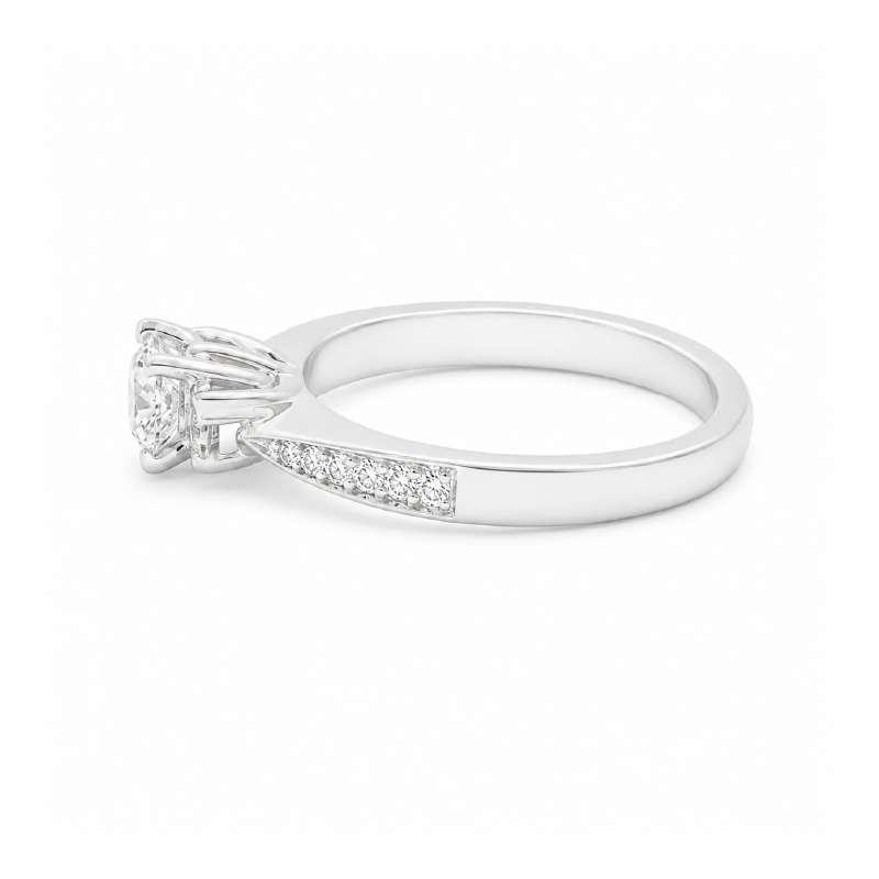 0.56TDW Diamond Ring in 14K White Gold